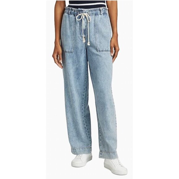 Rails Ryan Drawstring Denim Pants Faded Indigo Size XS NEW $178 [jb] - Picture 1 of 14